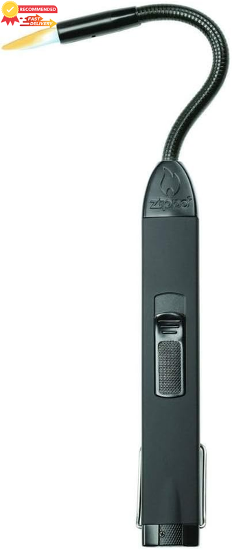 Black Matte Flexible Neck Lighter - Utility Tool for Outdoor Use, Unisex