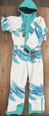 Tipsy Elves Ski Suit Mens M Rip  n Sip Retro Snow Suit Brand New