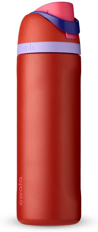 Freesip Insulated Stainless Steel Water Bottle Sport with Straw Bpa-Free 24 Oz