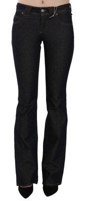 

GALLIANO Jeans Черные расклешенные джинсовые повседневные брюки со средней талией s. W24 Рекомендуемая розничная цена 500 долларов США, Черный