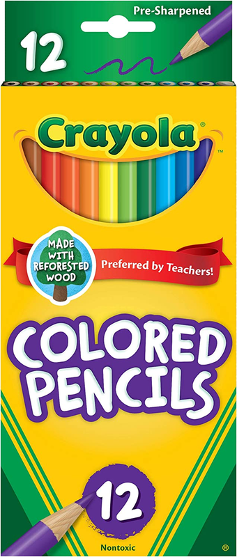 Colored Pencils, 12 Count, Colored Pencil Set