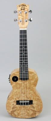 Store Demo | Amahi Snail Series Ukulele Quilted Ash | With Electronics