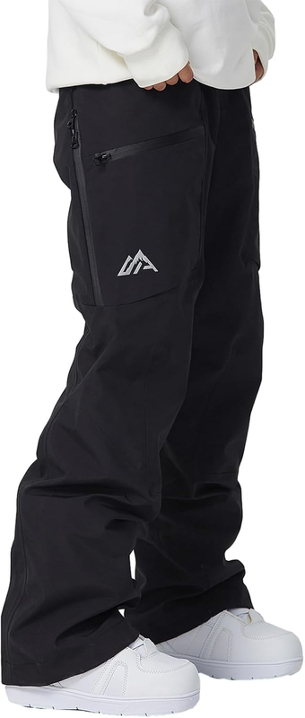 Women'S Snowboard Pants Insulated Ski Snow Pants Waterproof Windproof Winter Baggy Cargo Hiking Pants