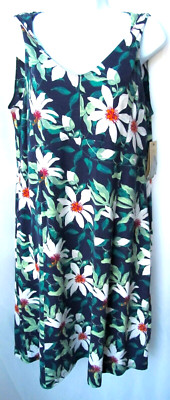 NWT Royal Robbins L Large Tencel Twist Dress Shelf Bra Zip Pocket 40+ UV Prot