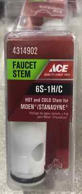 ACE 4314902 Faucet Stem Moen Style 6S-1H/C Hot/Cold S Handle NEW 