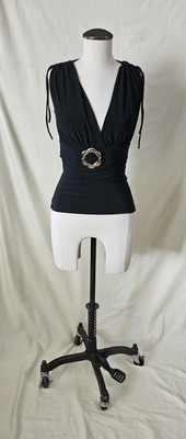 Y2K Profile Deadstock Flower Buckel Top