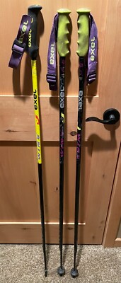 Exel Wing shaped 130 cm / 51 in carbon composite Alpine Ski Poles Finland pair +