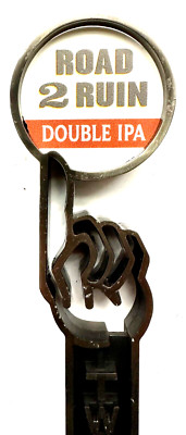 TWO ROADS - ROAD 2 RUIN DOUBLE IPA   BEER TAP HANDLE (Metal Frame)