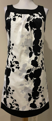 MAX AND CLEO Womens Black White & Gray Dress - Sz 4