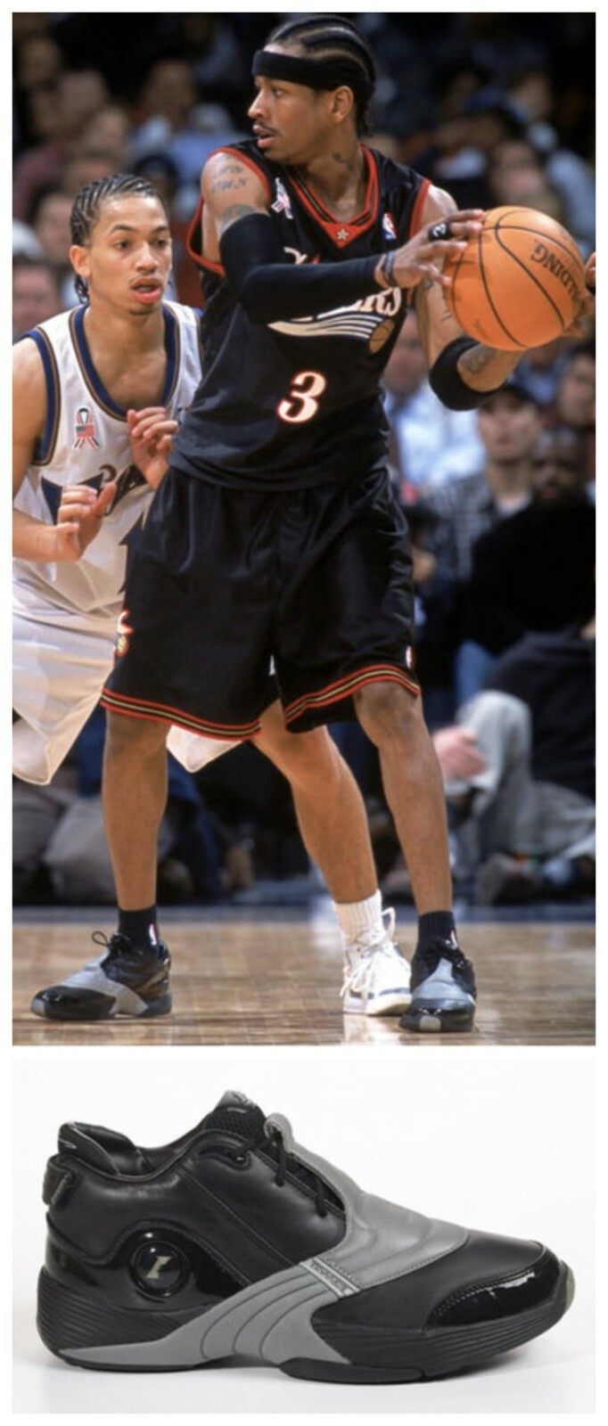Reebok Allen Iverson Answer V 5 OG Black Silver Men US 9