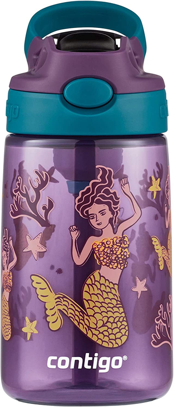 With Redesigned Autospout Straw, 14 Oz., Eggplant & M
