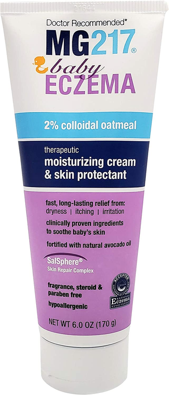 MG217 Baby Eczema Cream with 2% Colloidal Oatmeal, for Eczema, Rash, & Dermatiti