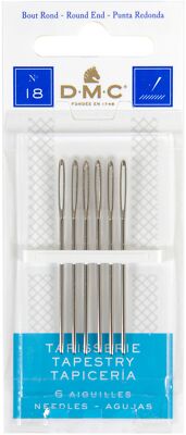 DMC 1767-18 Tapestry Hand Needles-Size 18 6/Pkg