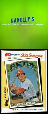 1982 Topps Kmart 20th Anniversary #22 Johnny Bench