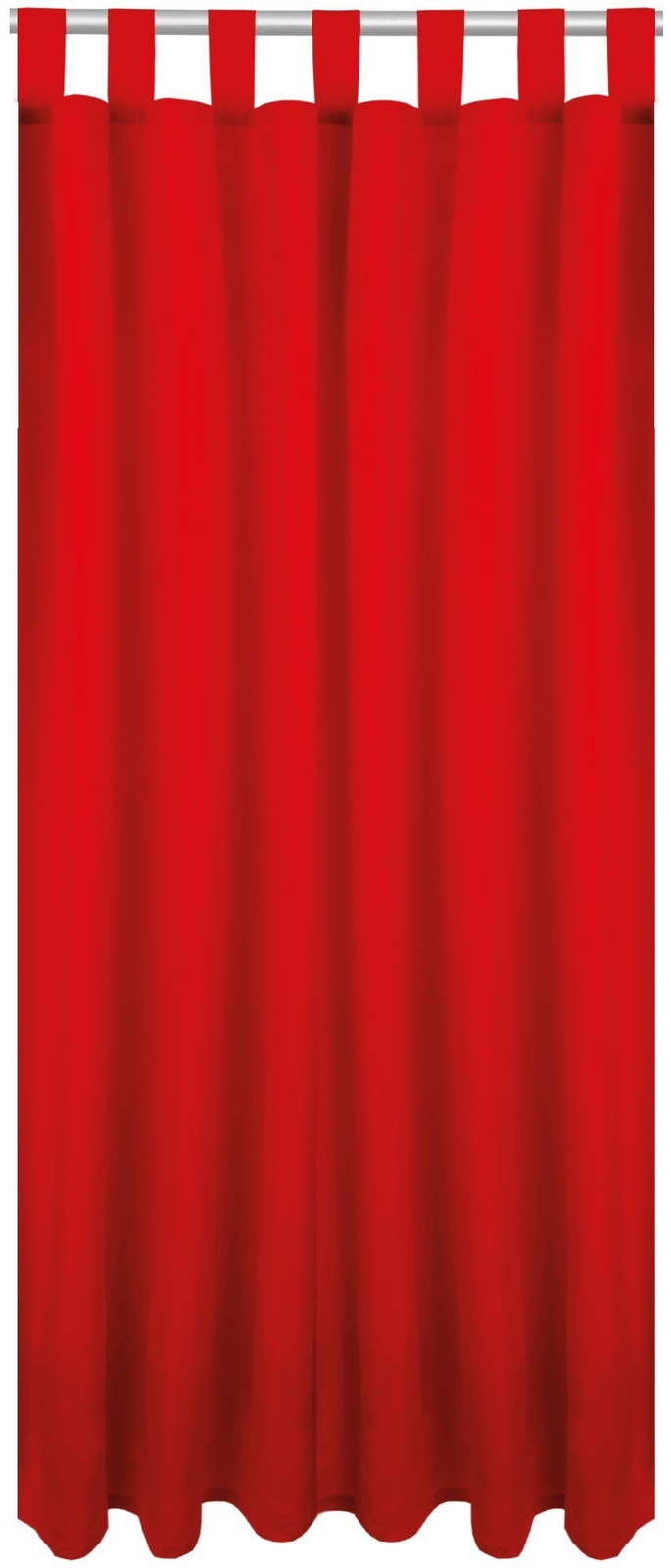 RIDEAU Thermovorhang Fertiggardine blickdicht Schlaufe 140x260 cm rot NEU