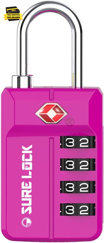 TSA Approved Travel Luggage Locks, Open Alert Combination Lock for School Office