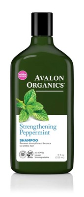 Жидкий укрепляющий шампунь Avalon Organics с мятой перечной, 11 унций