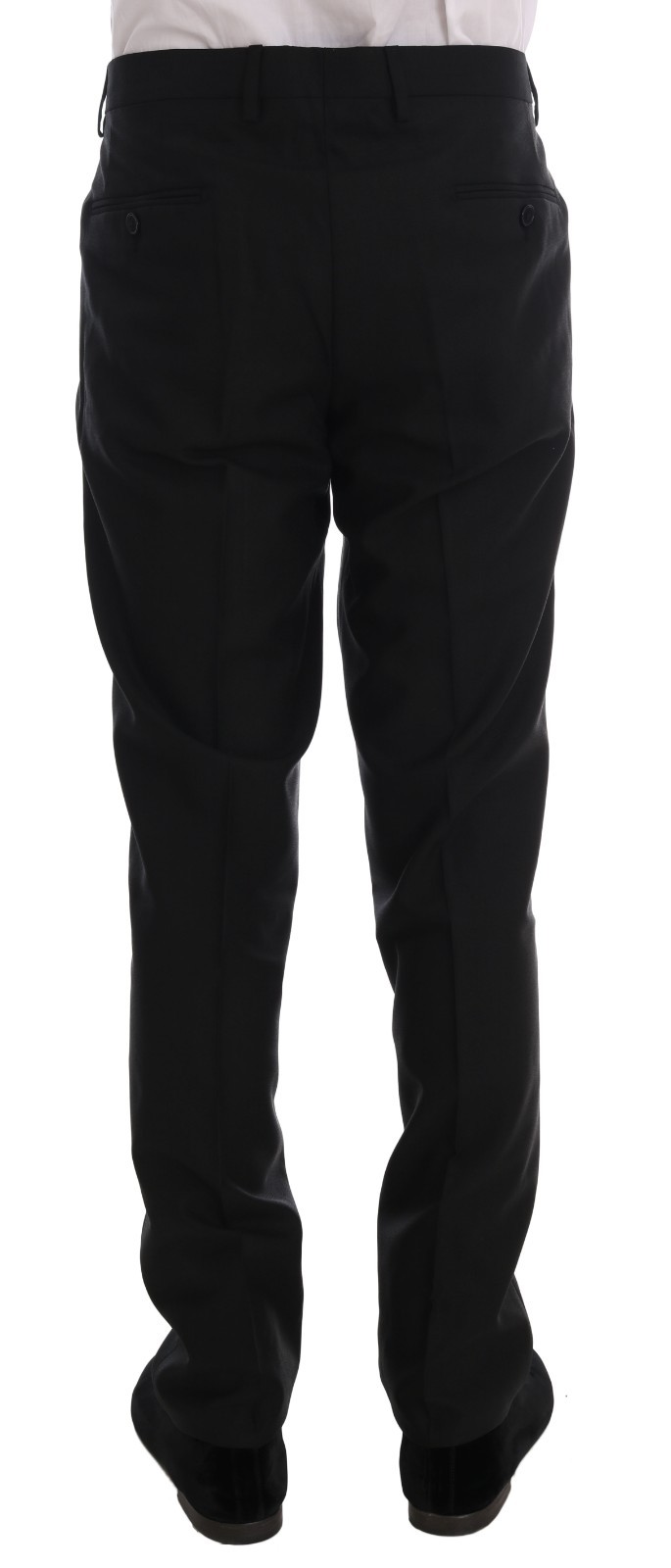 Pre-owned Dolce & Gabbana Suit Black Wool Double Breasted Slim Fit Eu54/us44 /xl Rrp $3000