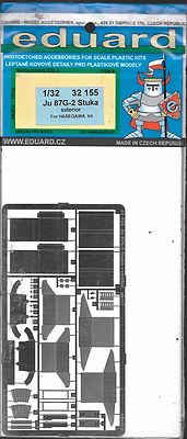 Eduard Ju-87G-2 Stuka Photo Etch Exterior Details 1/32 155 For Hasegawa Kit ST