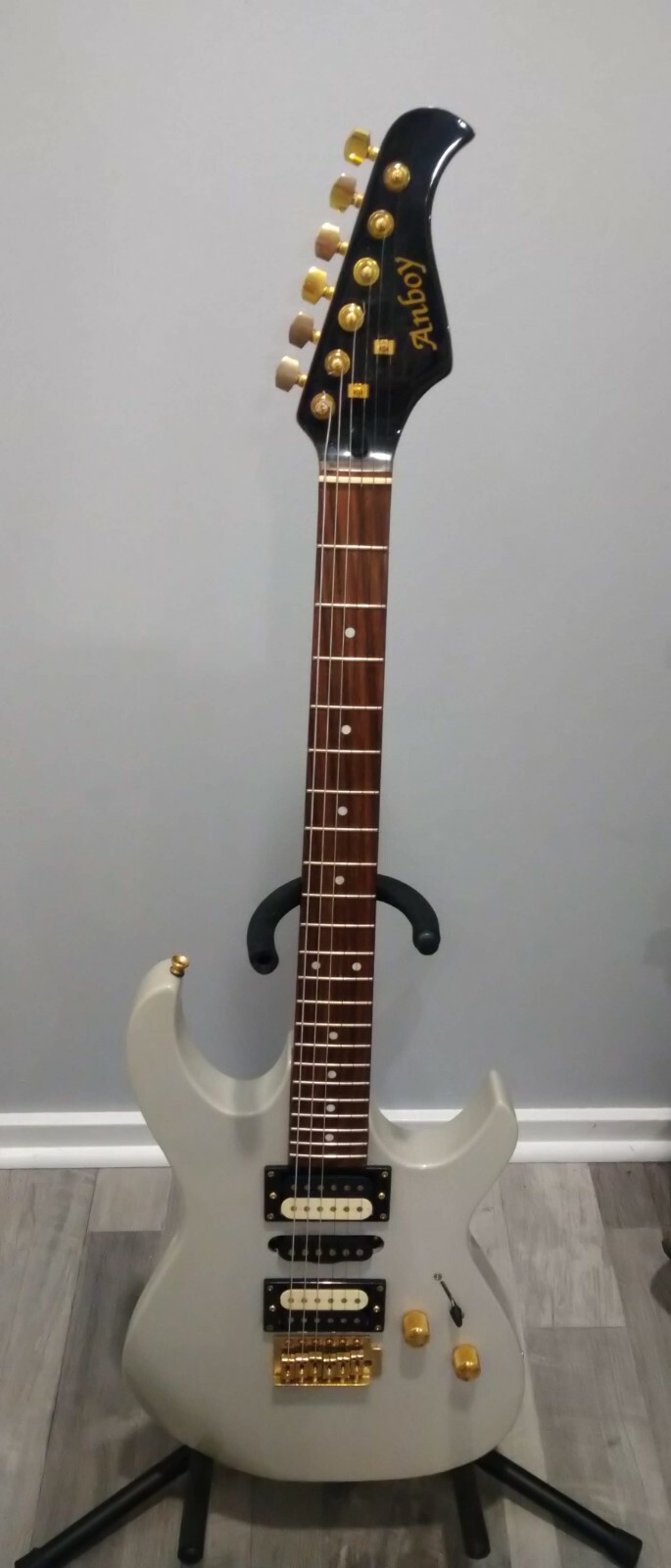 Anboy Electric Guitar rare color vintage and sound checked Anboy Electric Guitar rare color vintage and sound checked