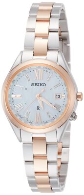 Pre-owned Seiko Lukia Ssqv040 Titanium Model Solor Radio Women's Watch Made In Japan