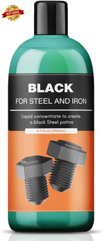 Black Metal Finish Solution Kit – Metal Surface Blackening Coating for Steel & Iron