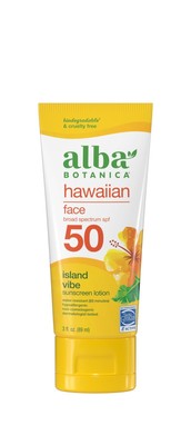 Солнцезащитный лосьон для лица Alba Botanica SPF 50 Hawaiian Island Vibe, тюбик 3 унции