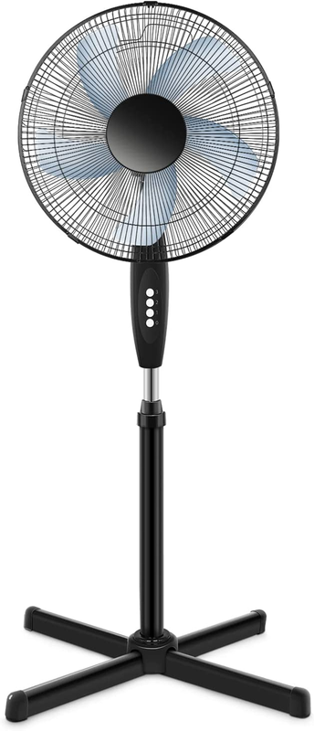 Oscillating 16&Prime; 3 Adjustable Speed Pedestal Stand Fan Indoor Bedroom Living Room