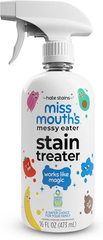 Miss Mouth'S Messy Eater Stain Treater Spray - 16Oz Stain Remover - Newborn & Baby Essentials - No Dry Cleaning Food, Grease, Coffee off Laundry, Underwear, Fabric