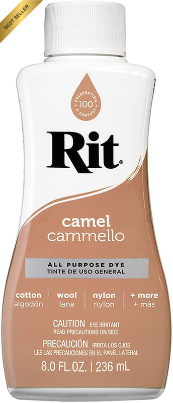 All-Purpose Liquid Fabric Dye 236ml Camel Color for Clothing & Crafts