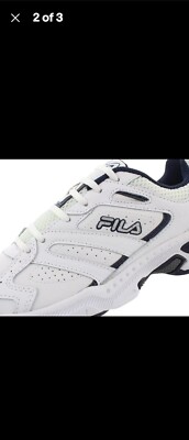 FILA Capture Mens Running Shoes Sneakers Athletic Walking White Blue SZ 10
