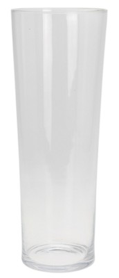 LINGMAI Set Di 3 Vasi Conici Alti In Plastica Composita - Decorazione Floreale Minimal Per Casa E Ufficio - Bianco, 22,1 Cm - 2