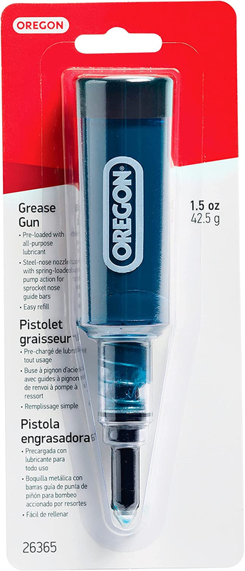 Oregon Grease Gun for Chainsaws, Pre Loaded All Purpose Lubr