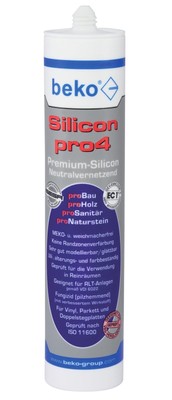 20 x 310 ml beko Silicon transparent pro4 - Neutralvernetzendes Premium-Silicon
