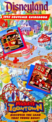 Disneyland Souvenir Guide Map 1993 Annual Pass Application Brochure Coupon 1990s