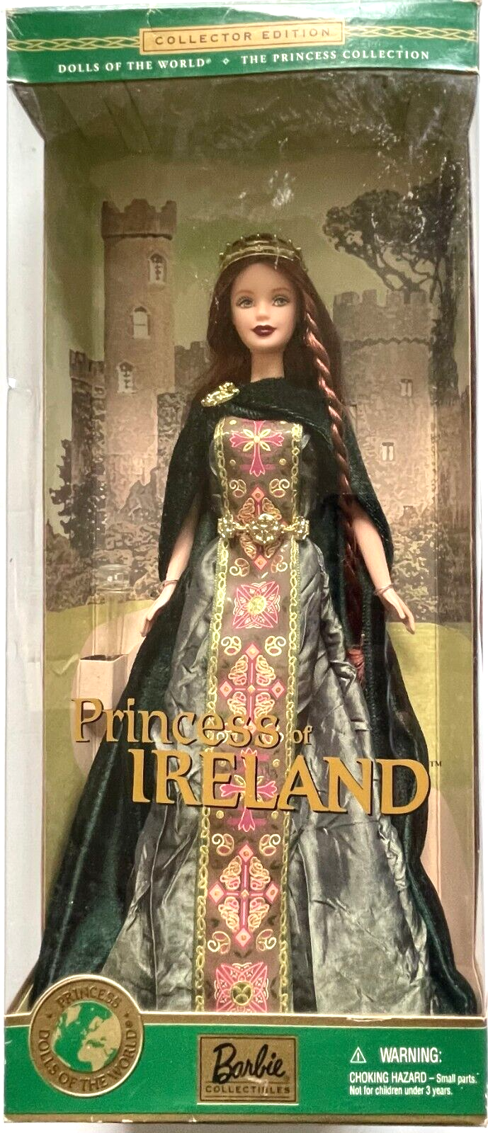 NEW 2001 BARBIE DOLL PRINCESS OF IRELAND DOLLS OF THE WORLD