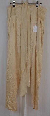 Seta Apparel Women's Silk Pants Beige Size XL