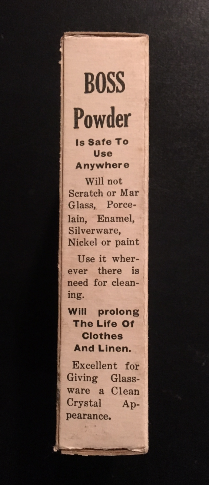 1940's The Boss Powder Box UNUSED  