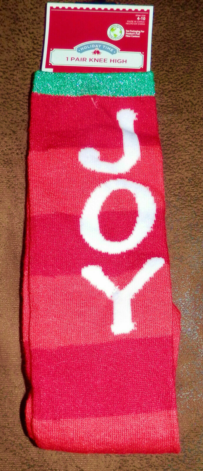 * Fits Shoe Sizes  4-10 Joy Styles Red Nwt