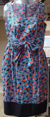 $245 DKNY DONNA KAREN GEOMETRIC FLORAL DRESS  XSMALL  2