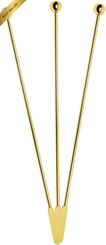 3 - Piece Set of 7.4 - Inch Reusable Mini Skating - Style Stirrers for Coffee, C