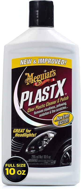 Meguiar's G12310 PlastX Clear Plastic Cleaner & Polish, 10 Fluid Ounces
