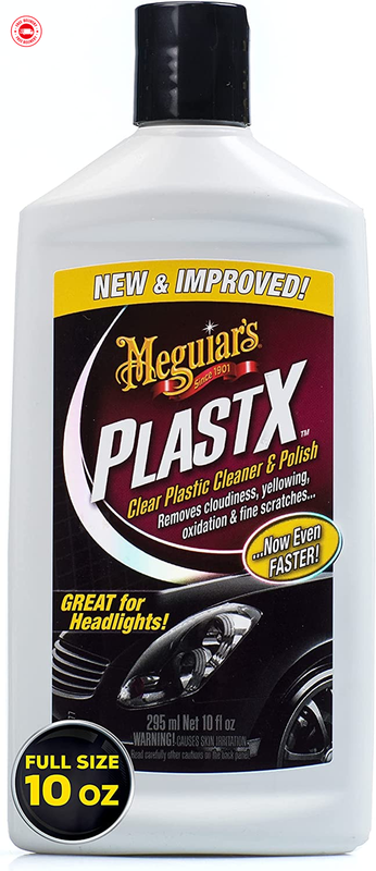 Meguiar's PlastX Clear Plastic Polish Fast & Easy Clear Plastic Restorer 10 oz.