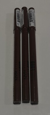 Lot of 3 NYX Line Loud Longwear Lip Pencil LLLP07 Total Baller Full New Sealed