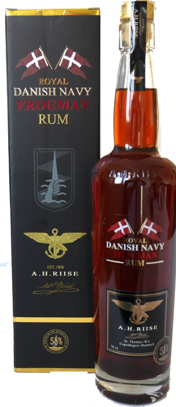 Riise Danish Royal Danish Navy Frogman Conventus Ranae Rum 0,7l 58 % Vol. (Rumba