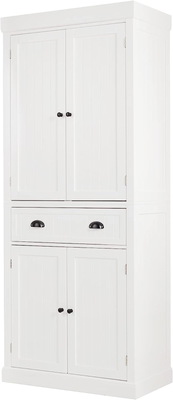 72 Inches Kitchen Pantry Cabinet Traditional Freestanding Storage