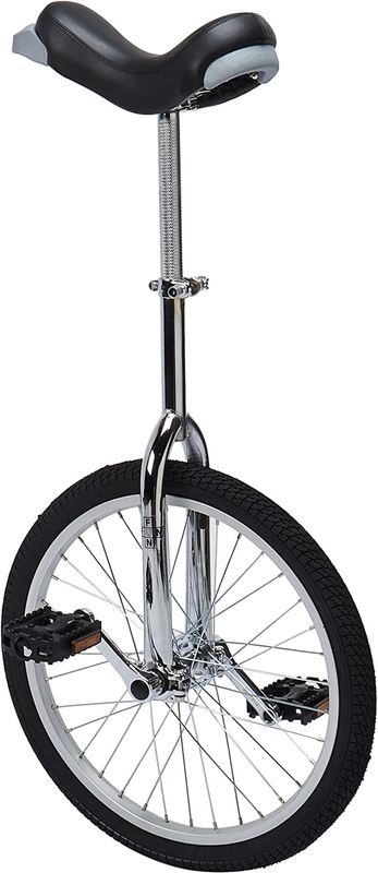 20 Inch Wheel Chrome Unicycle with Alloy Rim