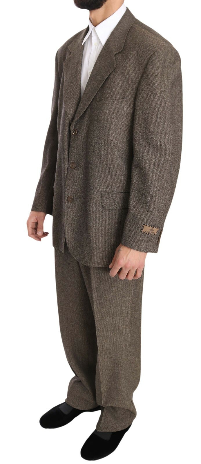 Pre-owned Fendi Suit Single Breasted Brown Wool Regular Jacket It54/ Us44 / Xl Rrp $2700