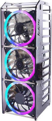 Cluster Case for Raspberry Pi, Pi Rack Case Stackable Case with Cooling Fan 120M