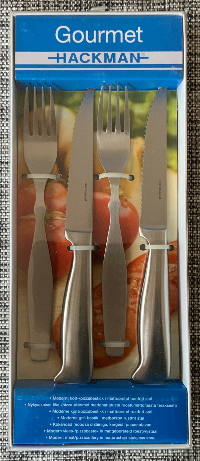 Hackman Finland Knife and Fork (2+2) set Meat Pizzacutlery